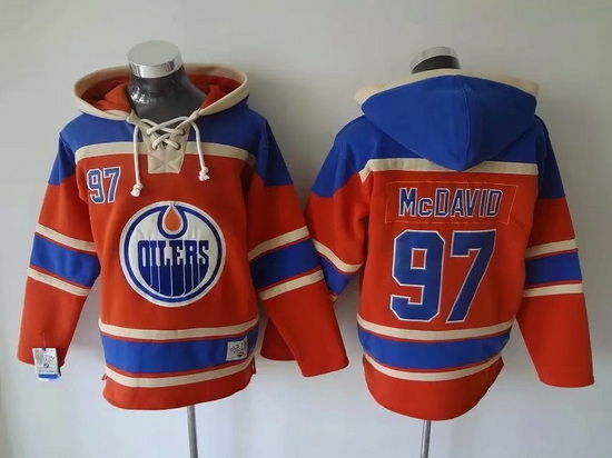 Men Edmonton Oilers 97 Connor McDavid Stitched Hoody