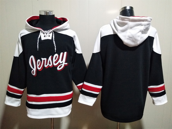 Men New Jersey Devils Black Blank Stitched Hoody