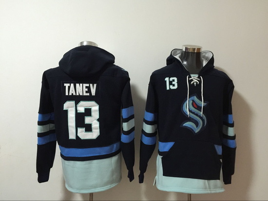 Men Seattle Kraken 13 Brandon Tanev Stitched Hoodie