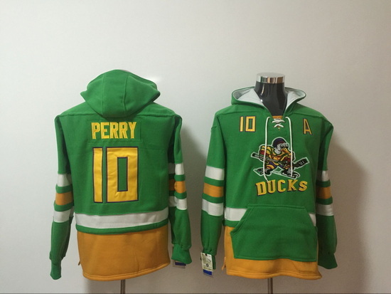 Men's Anaheim Ducks #10 Corey Perry Stitched Hoody