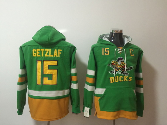 Men's Anaheim Ducks#15 Ryan Getzlaf Stitched Hoody