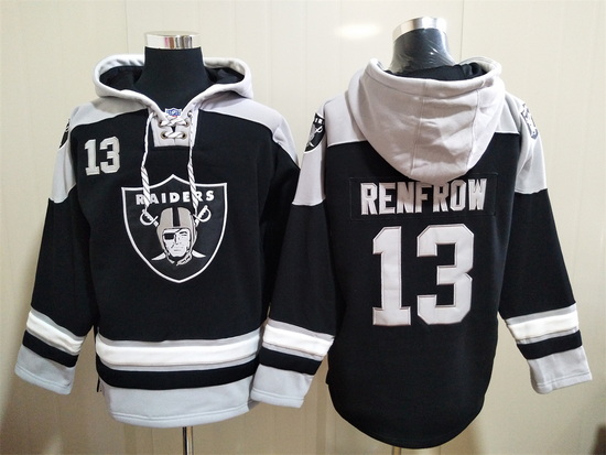 Los Angeles Raiders Sitched Pullover Hoodie #13 Hunter Renfrow