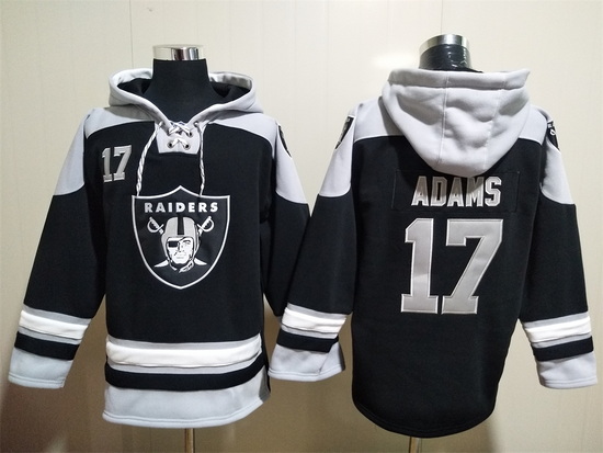 Los Angeles Raiders Sitched Pullover Hoodie #17 Davante Adams