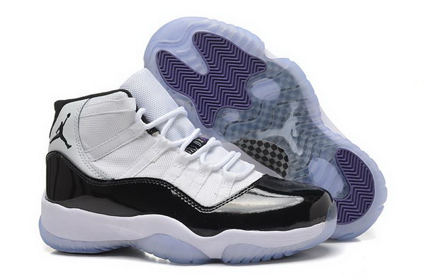 Girls Air Jordan 11 GS White Black Concord In Womens