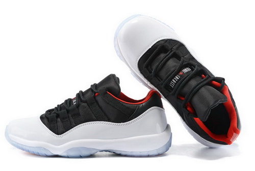 Air Jordan 11 Shoes 2015 Womens Low Black White Red