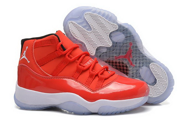 Girls Air Jordan 11 GS Carmelo Anthony PE Red White Women Shoes