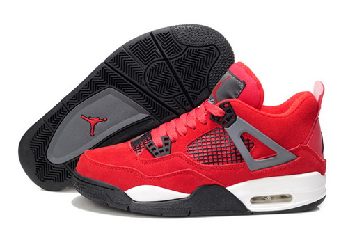 Air Jordan 4 Shoes 2013 Womens Anti Fur Red Black