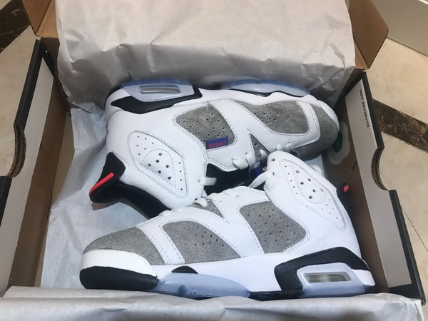 Air Jordan 6 Retro White Black Women Shoes