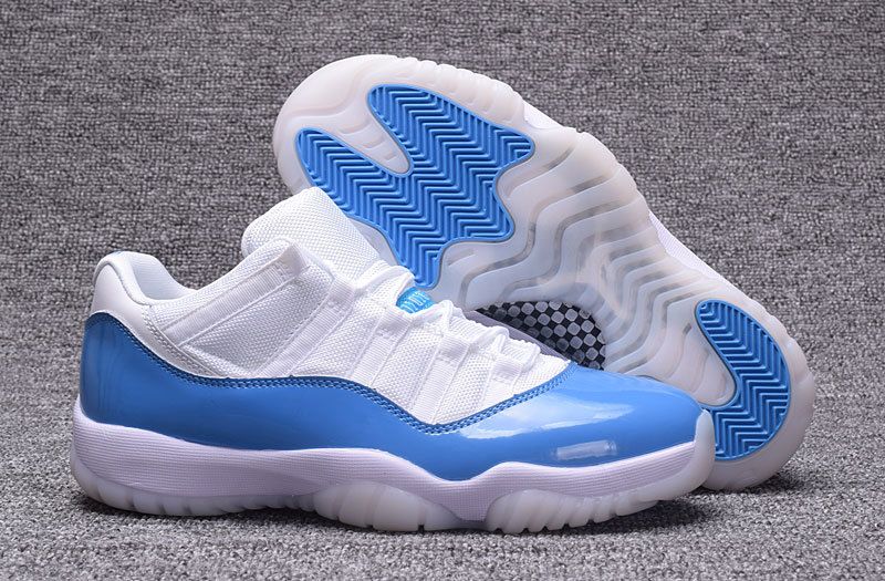 Cheap 2017 Air Jordan 11 XI Retro Low White Columbia Blue