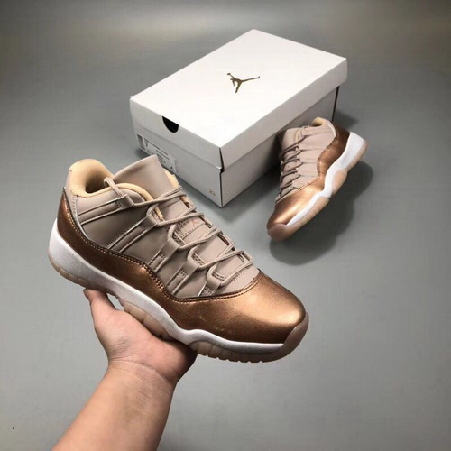 Men Air Jordan 11 Retro Men Shoes Rose Gold