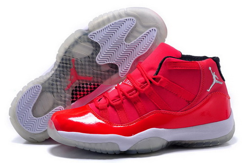 Air Jordan 11 Shoes 2015 Mens Red White