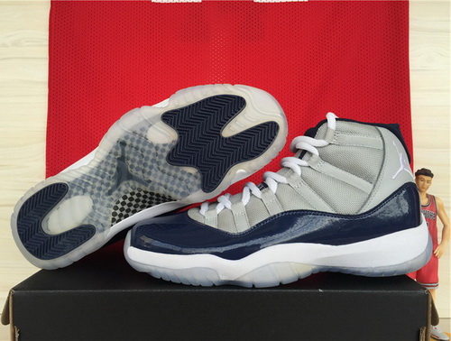 Air Jordan 11 Shoes 2015High Grey Navy