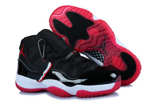 Air Jordan 11 Shoes 2014 Womens Grade AAA Black White Red