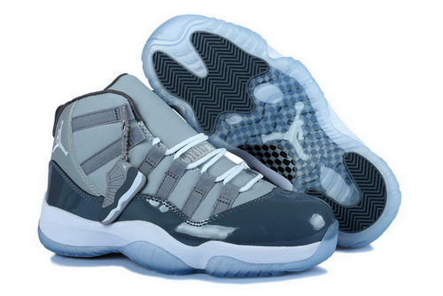 Air Jordan 11 Shoes 2014 Womens Grade AAA Grey White