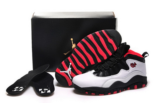 Air Jordan 10 Shoes 2015 Womens Bulls Over Broadway White Black Red