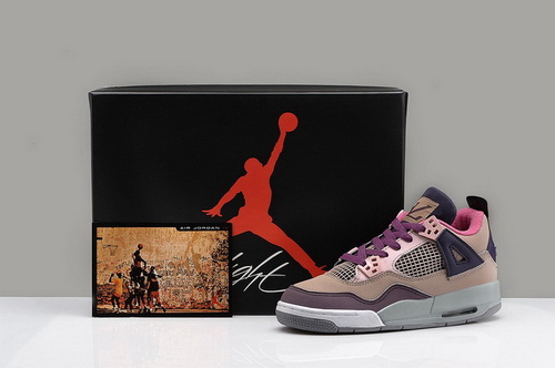 Air Jordan 4 Shoes 2014 Womens LV Coffee