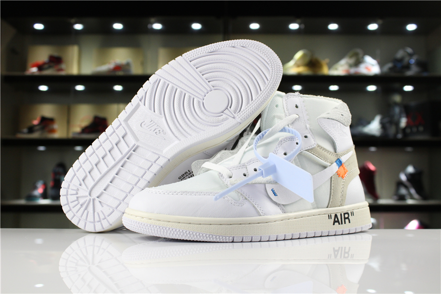 Off White Air Jordan 1 Women Shoes White