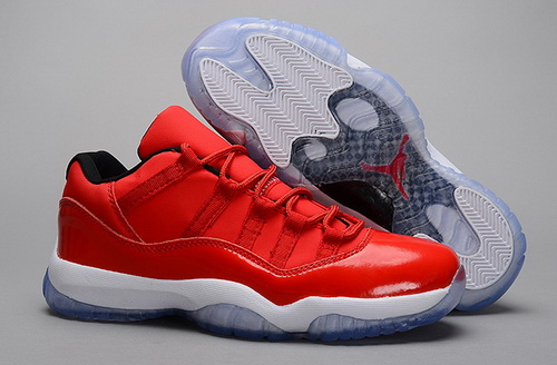 Air Jordan 11 Shoes 2014 Mens Low Grade AAA Red White