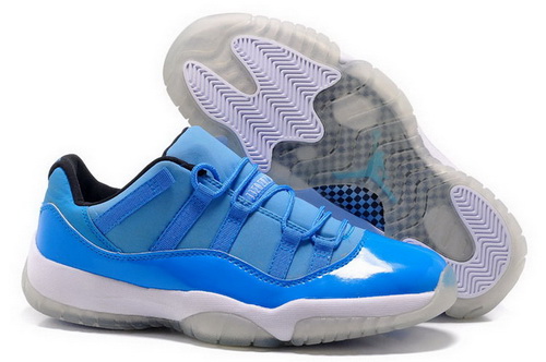 Air Jordan 11 Shoes 2014 Mens Low Blue White