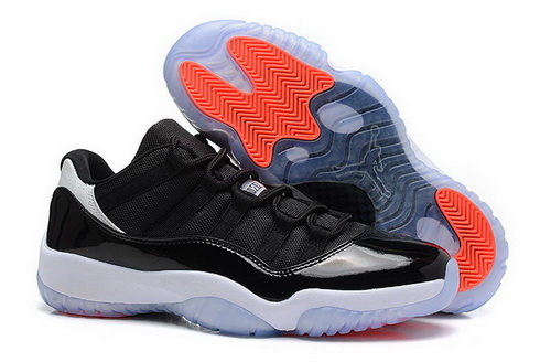 Air Jordan 11 Shoes 2014 Mens Low Black Orange