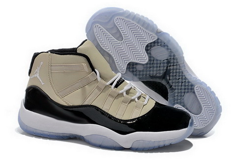 Air Jordan 11 Shoes 2015 Mens Beige Black