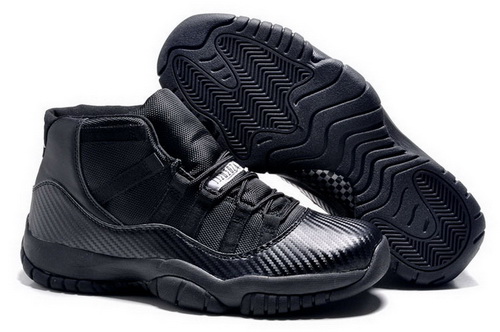 Air Jordan 11 Shoes 2014 Mens Weave All Black