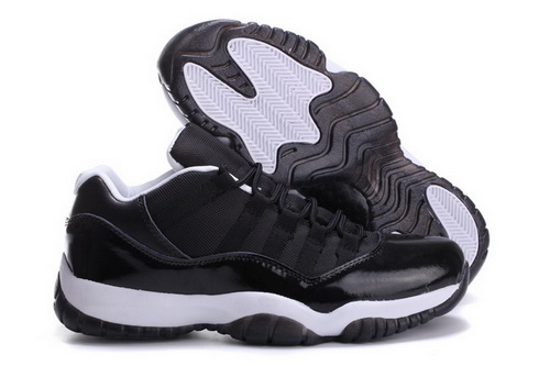 Air Jordan 11 Shoes 2014 Mens Low Graved Version Black White