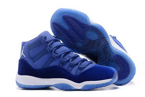 Air Jordan 11 XI Royal Blue White Women Shoes