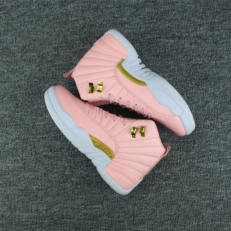 Air Jordan 12 2017 New Design Pink Women Shoes