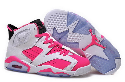 Air Jordan 6 Shoes 2015 Womens White Pink