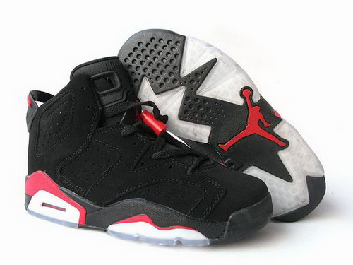 Womens Air Jordan 6 Black Red