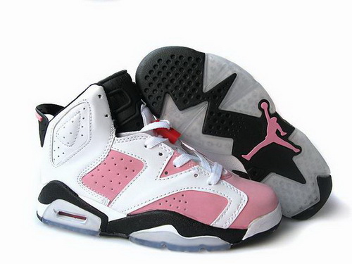 Womens Air Jordan 6 White Pink Black