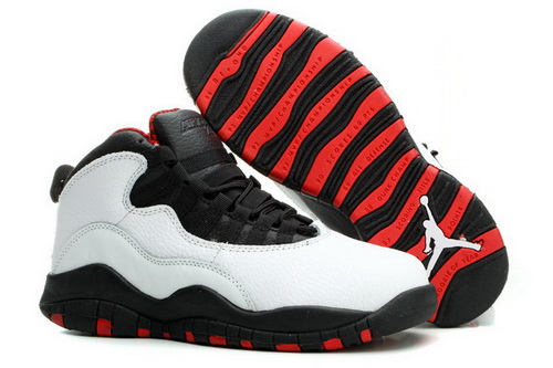 Air Jordan 10 Shoes 2014 Womens White Black Red