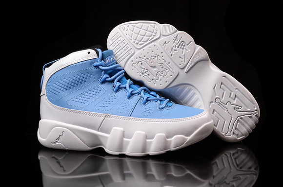 Air Jordan 9 Women Shoes Blue White