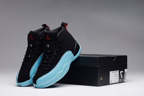 Air Jordan 12 Shoes 2015 Mens Black Blue