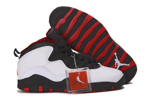 Air Jordan 10 Shoes 2013 Mens White Black Red