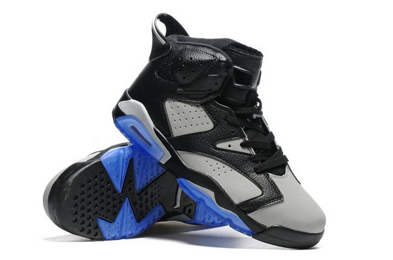 Air Jordan 6 Retro Men Shoes Black Blue