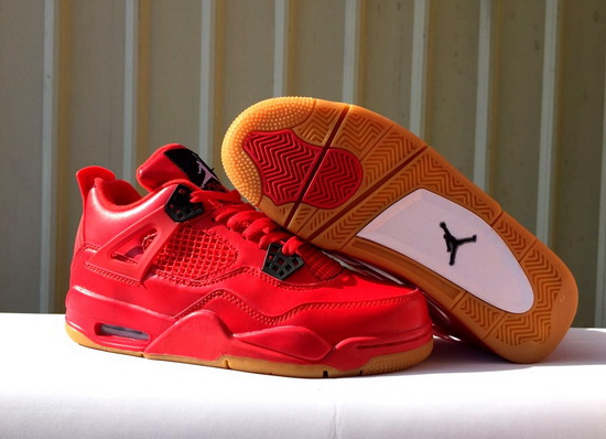 Air Jordan 4 Retro All Red Men Shoes