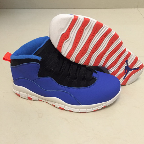 Air Jordan 10 Retro 2019 New All Blue Red Men Shoes