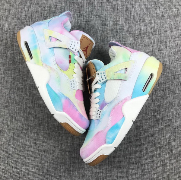 Air Jordan 4 Retro Levis Rainbow Men Shoes