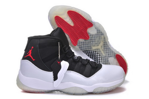 Air Jordan 11 Shoes 2013 Mens Built In Cushion Black White Red