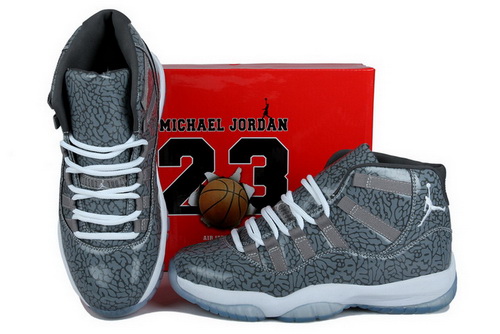 Air Jordan 11 Shoes 2013 Mens Burst Crack Grey White