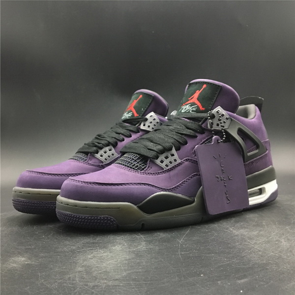 Nike Air Jordan 4 Purple Joint Limited Edition Men Shoes