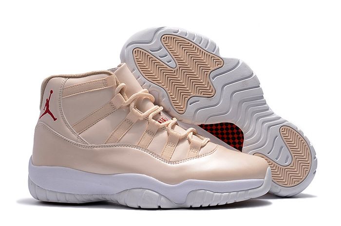 Air Jordan 11 Beach Creamy White Red Cheap For Sale