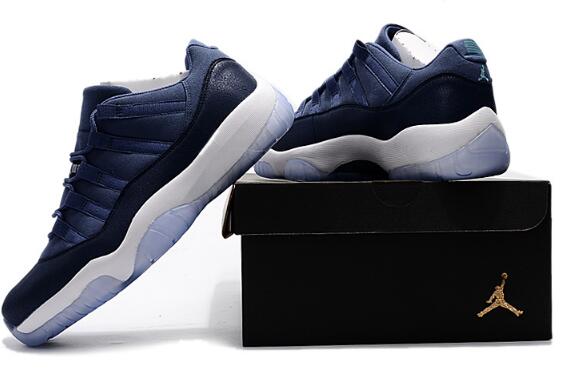 Air Jordan 11 Low GS Blue Moon Men Shoes