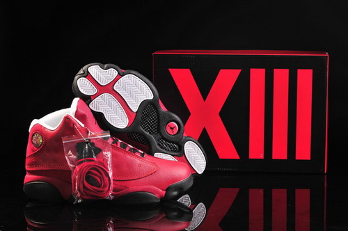 Air Jordan 13 XIII Shoes 2013 Mens Shoes Red Black White Online