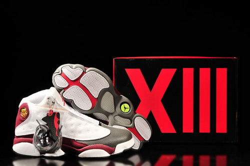 Air Jordan 13 XIII Shoes 2013 Mens Shoes White Black Red Online