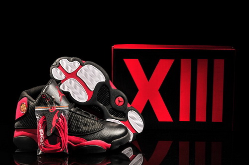 Air Jordan 13 XIII Shoes 2013 Mens Shoes Black Red Sale