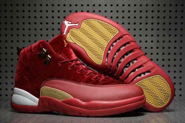 Cheap 2017 Air Jordan 12 Red Velvet Night Maroon For Sale