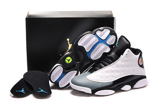 Air Jordan 13 Shoes 2015 Mens White Black Gray